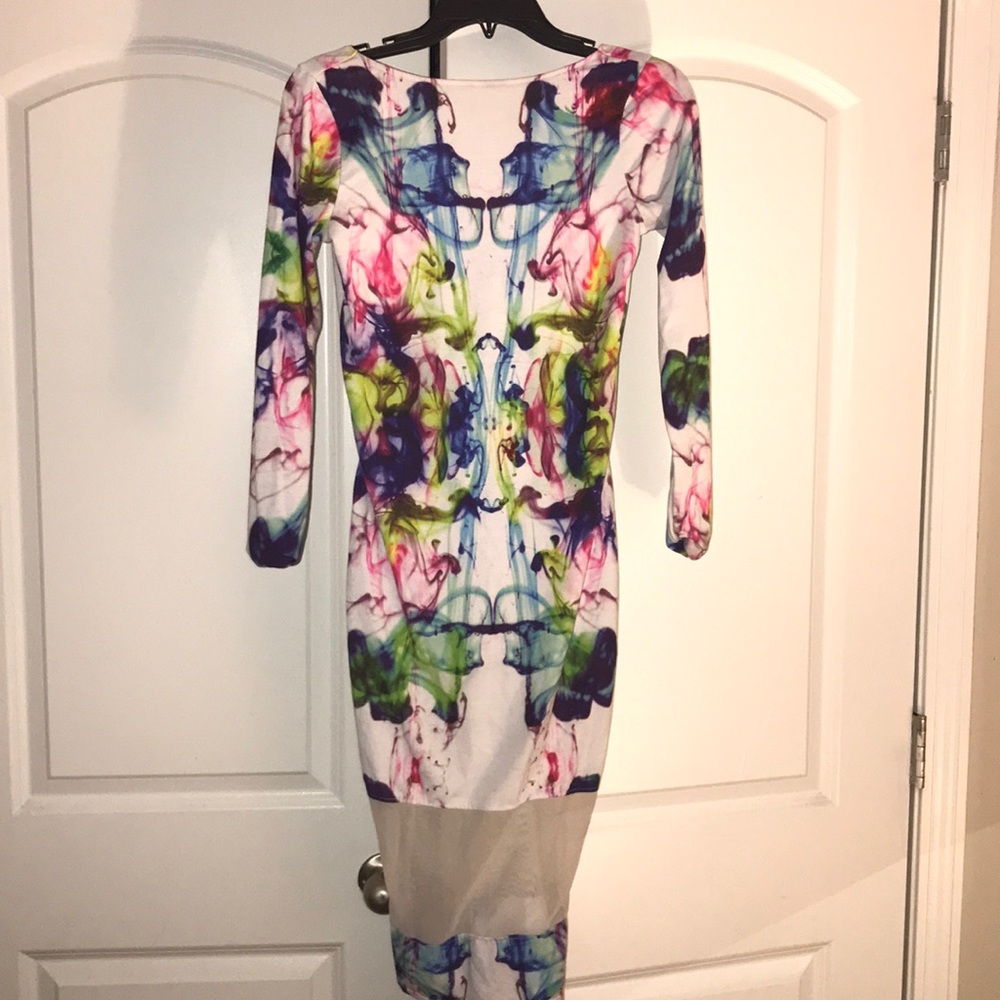 Longsleeve fitted long dress
